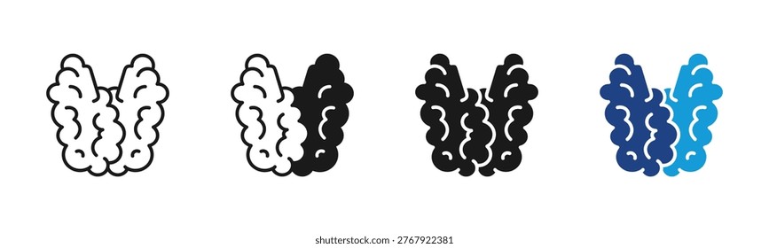 Thymus icon set multiple style collection