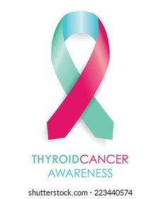 Thyroid Cancer Awareness Ribbon