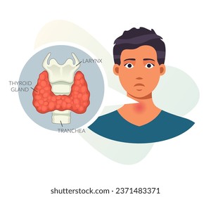 Thyroid Gland - Endocrinology - Icon as EPS 10 File