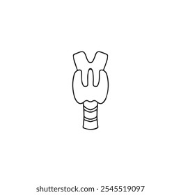 Thyroid Gland Icon Vector Illustration