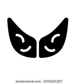 thyroid glyph black style icon