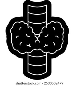 Thyroid Icon, Body human anatomy