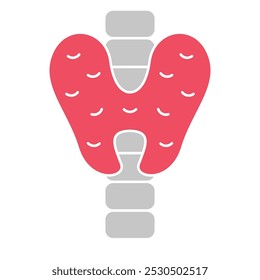 Thyroid Icon, Body human anatomy