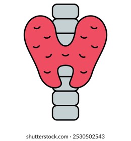 Thyroid Icon, Body human anatomy
