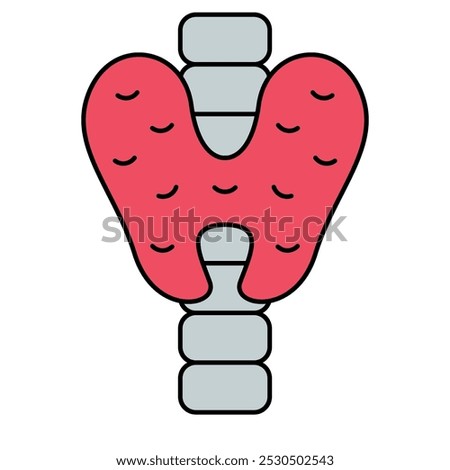 Thyroid Icon, Body human anatomy