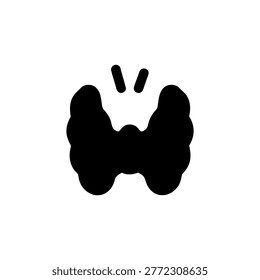 Thyroid Icon Containing thyroid gland, hormone, and medical organ icon. Solid icon.