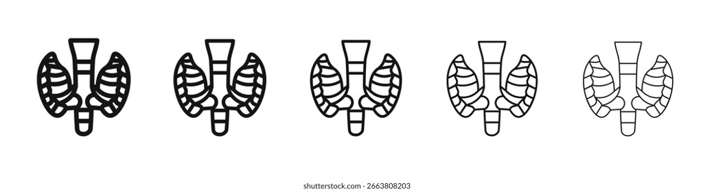 Thyroid icon design, logo, app, UI. Vector illustration, EPS