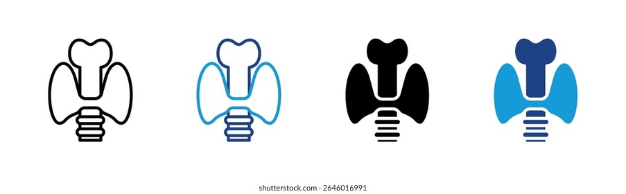 Thyroid Icon Element For Design