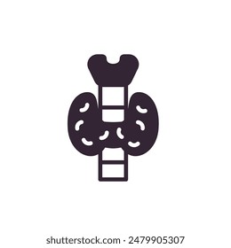 Schilddrüsensymbol, menschliche Anatomie Körper