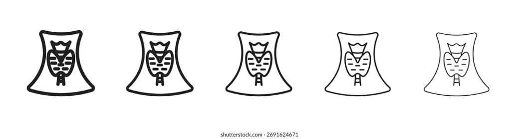 Thyroid icon. modern outline style vector icons series