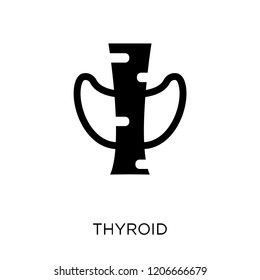 Thyroid icon. Thyroid symbol design from Human Body Parts collection.