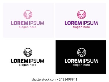  thyroid logo icon flat vector. 