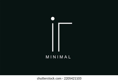 IT or TI Abstract initial monogram Letter alphabet logo