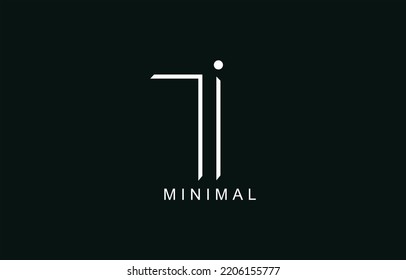 TI or IT Abstract initial monogram Letter alphabet logo