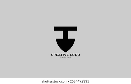 TI IT Abstract initial monogram letter alphabet logo design