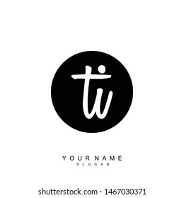 TI Initial beauty floral logo template