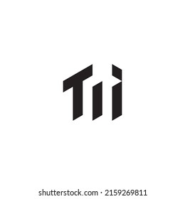 TI initial logo letters in high quality professional design that will print well across any print media