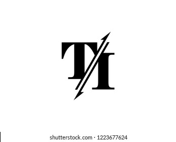 TI initials logo sliced