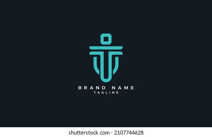 TI, IT, Abstract initial monogram letter alphabet logo design