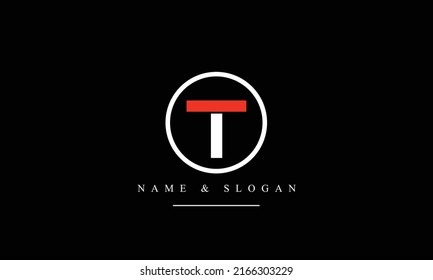 TI, IT, T, I abstract letters logo monogram