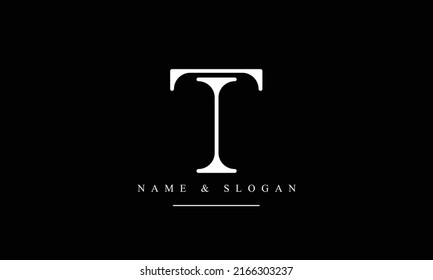 TI, IT, T, I abstract letters logo monogram