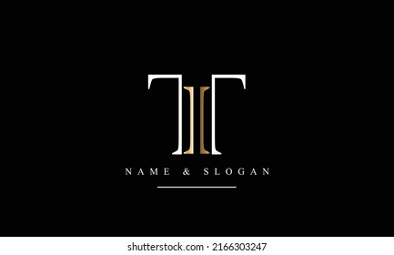 TI, IT, T, I abstract letters logo monogram