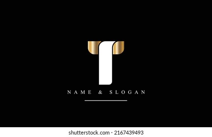 TI, IT, T, I abstract letters logo monogram