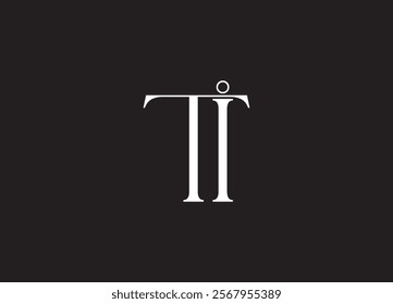 TI letter designs for logo and icons
