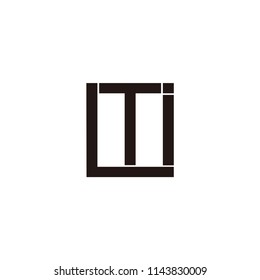 ti letter icon vector logo. t icon vector logo