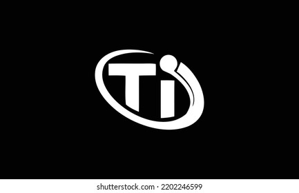 TI Letter Logo Design. Creative Modern T I Letters icon vector Illustration.