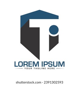 Ti Letter Logo Design Modern and Professional Logo Design