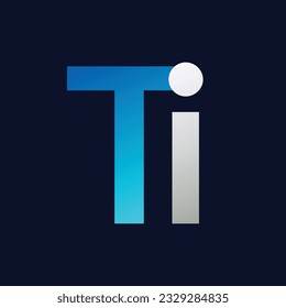 Ti Letter logo design vector template.