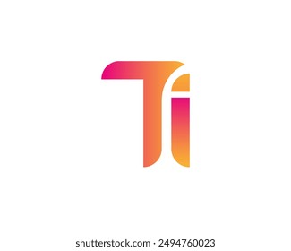 ti letter logo. ti logo design vector illustration