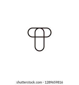 Ti letter logo. T i letter logo