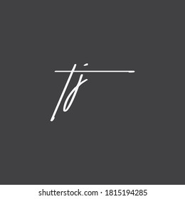 ti letter minimal logo. ti handwriting logo.