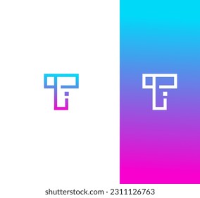 TI, IT letter modern branding logo