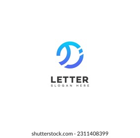 TI, IT letter modern branding logo