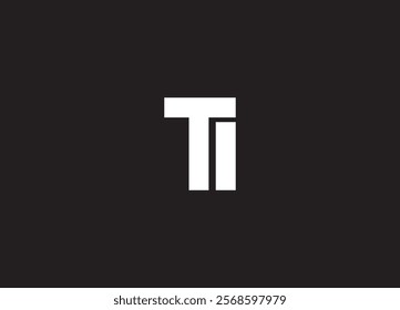 TI Logo Design Template Vector Graphic Branding Element.
