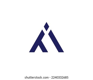 TI logo design vector template