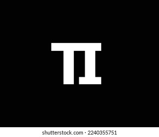 TI logo design vector template