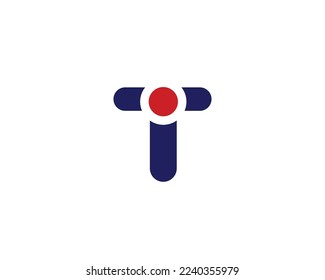 TI IT Logo design vector template