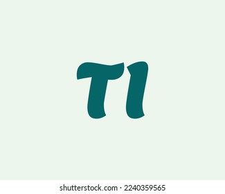 TI logo design vector template