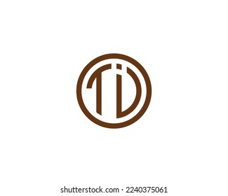 TI logo design vector template