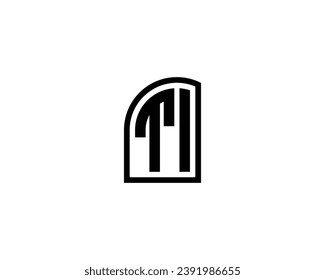 TI logo design vector template