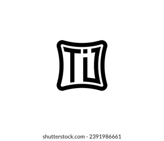 TI logo design vector template