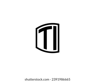 TI logo design vector template