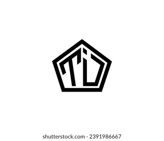 TI logo design vector template