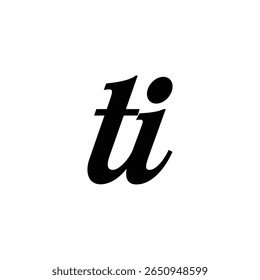 ti design de logotipo minimalista moderno intemporal que combina simplicidade e elegância, ideal para empresas que buscam uma identidade de marca limpa, profissional e duradoura em plataformas digitais e de impressão.