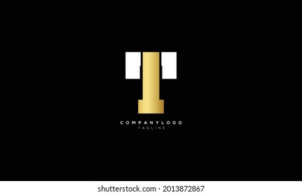 IT TI I AND T  Abstract initial monogram letter alphabet logo design
