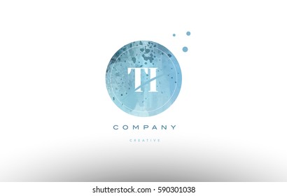 ti t i  watercolor grunge vintage alphabet company letter combination logo circle design vector icon template 